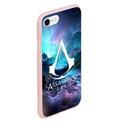 Чехол iPhone 7/8 матовый ASSASSINS CREED, цвет: 3D-светло-розовый — фото 2