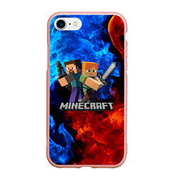 Чехол iPhone 7/8 матовый MINECRAFT