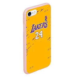 Чехол iPhone 7/8 матовый KOBE BRYANT, цвет: 3D-светло-розовый — фото 2