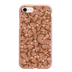 Чехол iPhone 7/8 матовый Бейонсе, цвет: 3D-светло-розовый