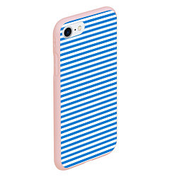 Чехол iPhone 7/8 матовый Тельняшка ВДВ, цвет: 3D-светло-розовый — фото 2