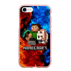 Чехол iPhone 7/8 матовый MINECRAFT