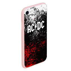 Чехол iPhone 7/8 матовый AC DC, цвет: 3D-светло-розовый — фото 2