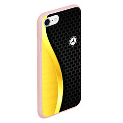 Чехол iPhone 7/8 матовый MERCEDES-BENZ, цвет: 3D-светло-розовый — фото 2