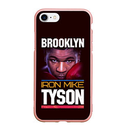 Чехол iPhone 7/8 матовый Mike Tyson, цвет: 3D-светло-розовый