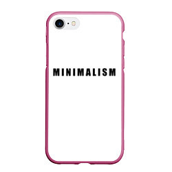 Чехол iPhone 7/8 матовый Минимализм, цвет: 3D-малиновый