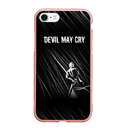 Чехол iPhone 7/8 матовый Devil May Cry, цвет: 3D-светло-розовый