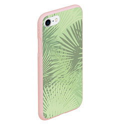 Чехол iPhone 7/8 матовый В джунгли, цвет: 3D-светло-розовый — фото 2