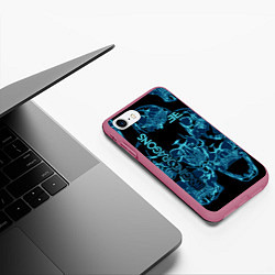 Чехол iPhone 7/8 матовый Imagine Dragons, цвет: 3D-малиновый — фото 2