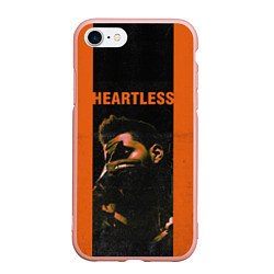 Чехол iPhone 7/8 матовый HEARTLESS, цвет: 3D-светло-розовый