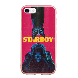 Чехол iPhone 7/8 матовый STARBOY, цвет: 3D-светло-розовый