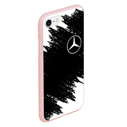 Чехол iPhone 7/8 матовый MERCEDES, цвет: 3D-светло-розовый — фото 2