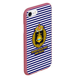 Чехол iPhone 7/8 матовый Тихоокеанский флот ВМФ России, цвет: 3D-малиновый — фото 2