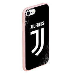 Чехол iPhone 7/8 матовый JUVENTUS, цвет: 3D-светло-розовый — фото 2