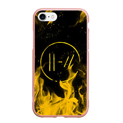 Чехол iPhone 7/8 матовый TWENTY ONE PILOTS, цвет: 3D-светло-розовый