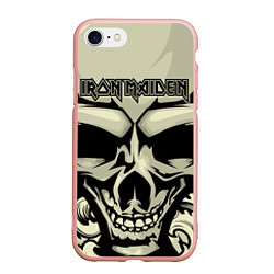 Чехол iPhone 7/8 матовый Iron Maiden, цвет: 3D-светло-розовый
