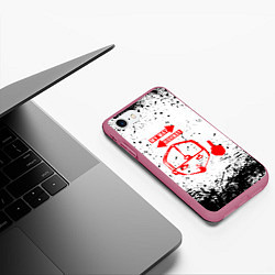 Чехол iPhone 7/8 матовый LIMP BIZKIT, цвет: 3D-малиновый — фото 2