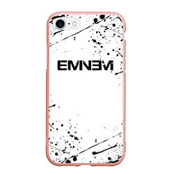 Чехол iPhone 7/8 матовый EMINEM, цвет: 3D-светло-розовый