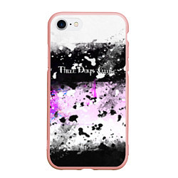 Чехол iPhone 7/8 матовый THREE DAYS GRACE, цвет: 3D-светло-розовый