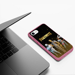 Чехол iPhone 7/8 матовый FORTNITE 2 СЕЗОН ГЛАВА 2, цвет: 3D-малиновый — фото 2