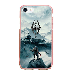 Чехол iPhone 7/8 матовый Skyrim Warrior