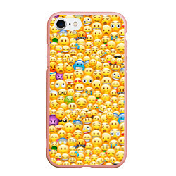 Чехол iPhone 7/8 матовый Смайлики Emoji