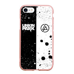 Чехол iPhone 7/8 матовый LINKIN PARK, цвет: 3D-светло-розовый