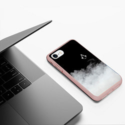 Чехол iPhone 7/8 матовый Assassin??s Creed, цвет: 3D-светло-розовый — фото 2