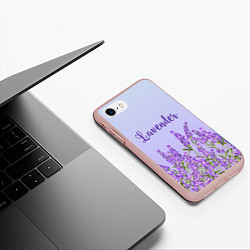 Чехол iPhone 7/8 матовый Lavander, цвет: 3D-светло-розовый — фото 2