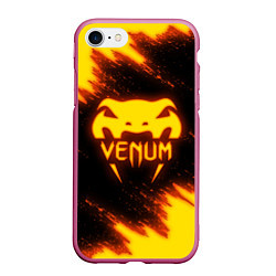 Чехол iPhone 7/8 матовый VENUM, цвет: 3D-малиновый