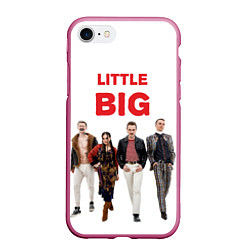 Чехол iPhone 7/8 матовый Little Big, цвет: 3D-малиновый