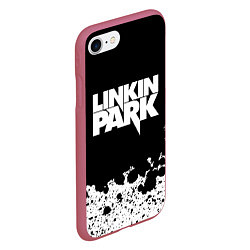 Чехол iPhone 7/8 матовый LINKIN PARK, цвет: 3D-малиновый — фото 2