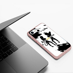 Чехол iPhone 7/8 матовый Brazzers, цвет: 3D-светло-розовый — фото 2
