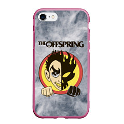 Чехол iPhone 7/8 матовый The Offspring, цвет: 3D-малиновый