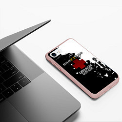 Чехол iPhone 7/8 матовый Brazzers orgasm donor, цвет: 3D-светло-розовый — фото 2