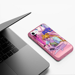 Чехол iPhone 7/8 матовый SAILOR MOON, цвет: 3D-малиновый — фото 2