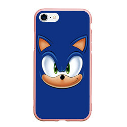 Чехол iPhone 7/8 матовый SONIC, цвет: 3D-светло-розовый