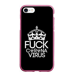 Чехол iPhone 7/8 матовый F*ck coronavirus