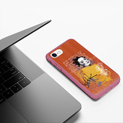 Чехол iPhone 7/8 матовый Bjork, цвет: 3D-малиновый — фото 2