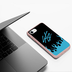 Чехол iPhone 7/8 матовый Stray Kids, цвет: 3D-светло-розовый — фото 2