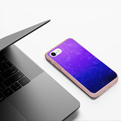 Чехол iPhone 7/8 матовый Звёздное небо, цвет: 3D-светло-розовый — фото 2