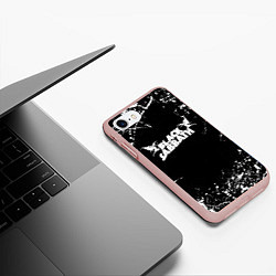 Чехол iPhone 7/8 матовый Black Sabbath, цвет: 3D-светло-розовый — фото 2