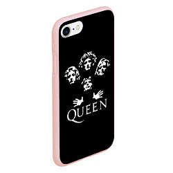 Чехол iPhone 7/8 матовый QUEEN НА СПИНЕ, цвет: 3D-светло-розовый — фото 2