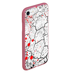 Чехол iPhone 7/8 матовый КРОВАВЫЙ ГРАНЖ, цвет: 3D-малиновый — фото 2