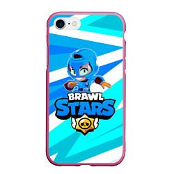 Чехол iPhone 7/8 матовый BRAWL STARS MAX, цвет: 3D-малиновый