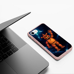 Чехол iPhone 7/8 матовый Five Nights At Freddys, цвет: 3D-светло-розовый — фото 2