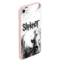 Чехол iPhone 7/8 матовый SLIPKNOT, цвет: 3D-светло-розовый — фото 2