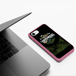 Чехол iPhone 7/8 матовый Offspring, цвет: 3D-малиновый — фото 2
