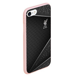 Чехол iPhone 7/8 матовый Liverpool FC, цвет: 3D-светло-розовый — фото 2