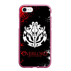 Чехол iPhone 7/8 матовый OVERLORD, цвет: 3D-малиновый